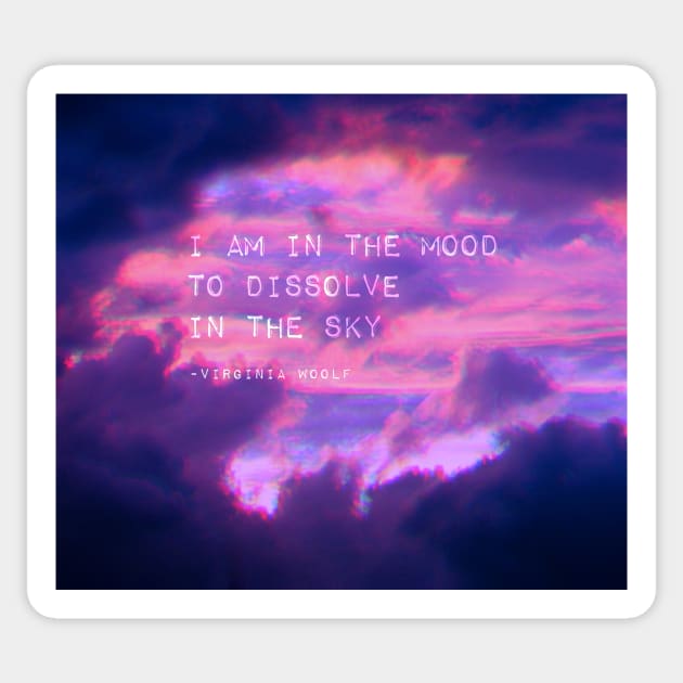 Mood to dissolve the sky Sticker by Faeblehoarder